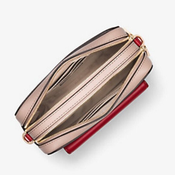 MICHAEL KORS SMALL TRI-COLOR LEATHER CAMERA BAG - Picture 6 of 15